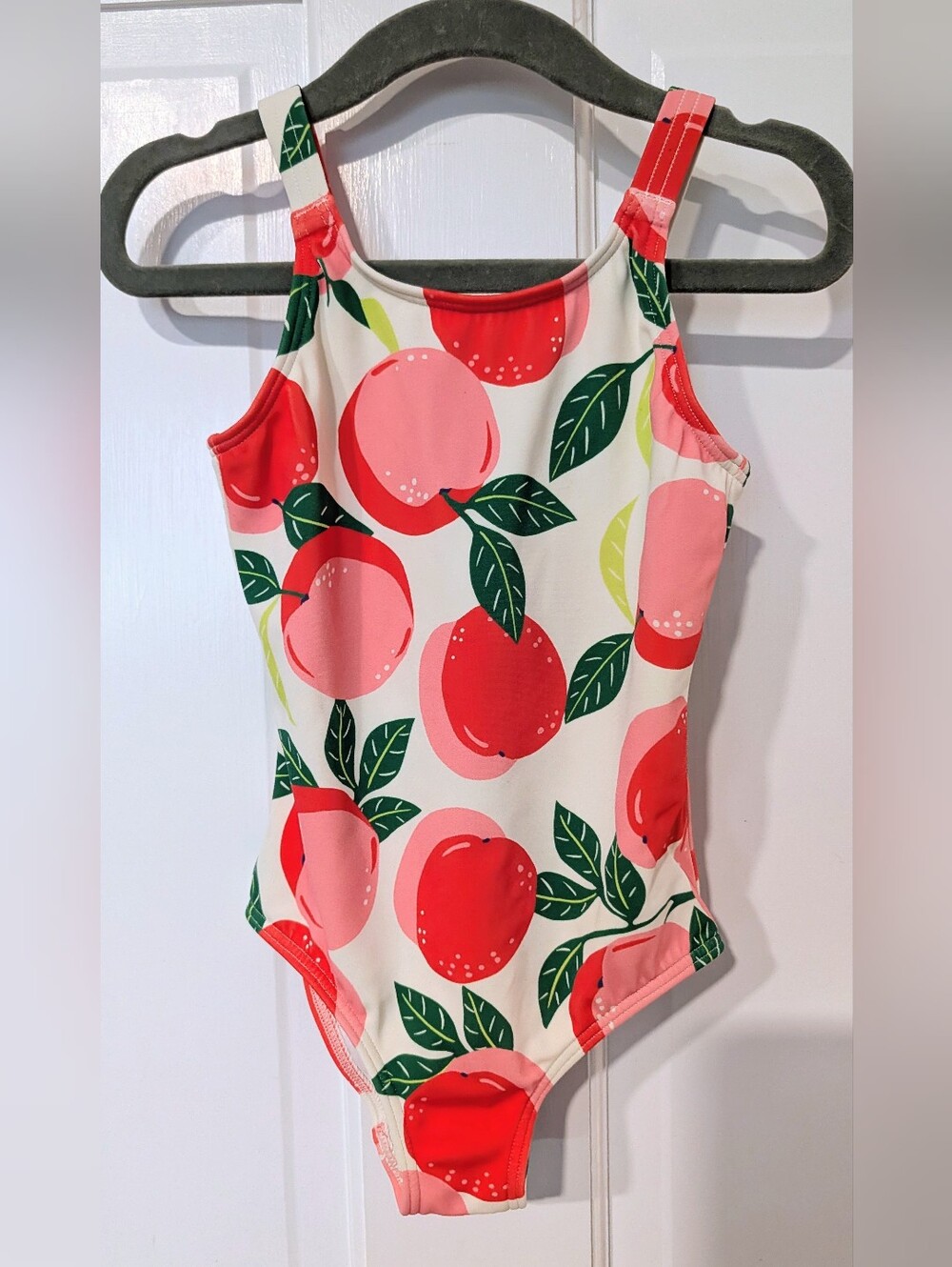 Boden Girls Peach-Print One-Piece Swimsuit And Cover Up Set